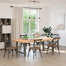 Esstischbeine Anthrazit 2 Stk. 90x(72-73) cm Stahl