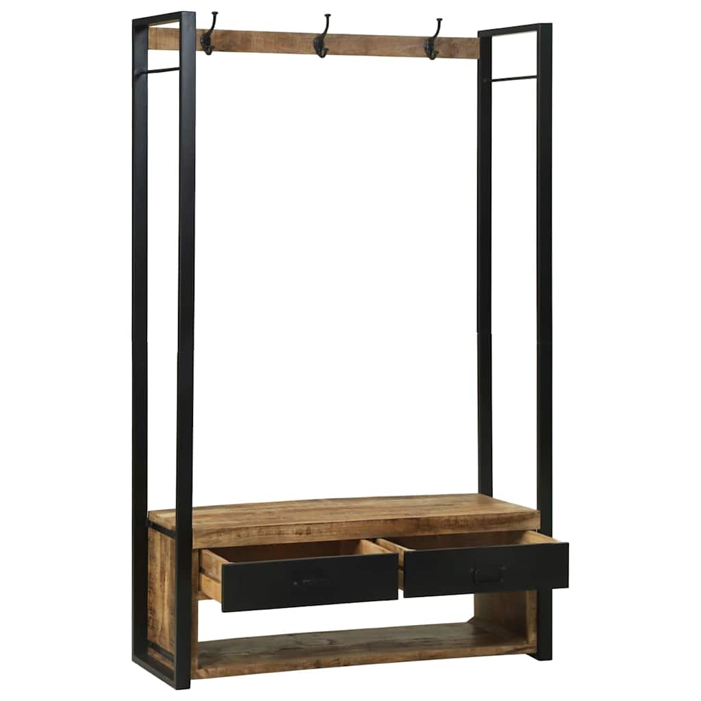 Kleiderständer Braun 110 x 40 x 185 cm Massivholz Mango