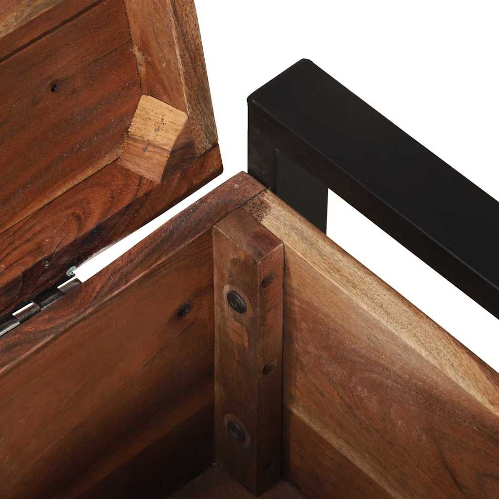 Aufbewahrungstruhen Braun 60 x 30 x 30 cm Massivholz Altholz