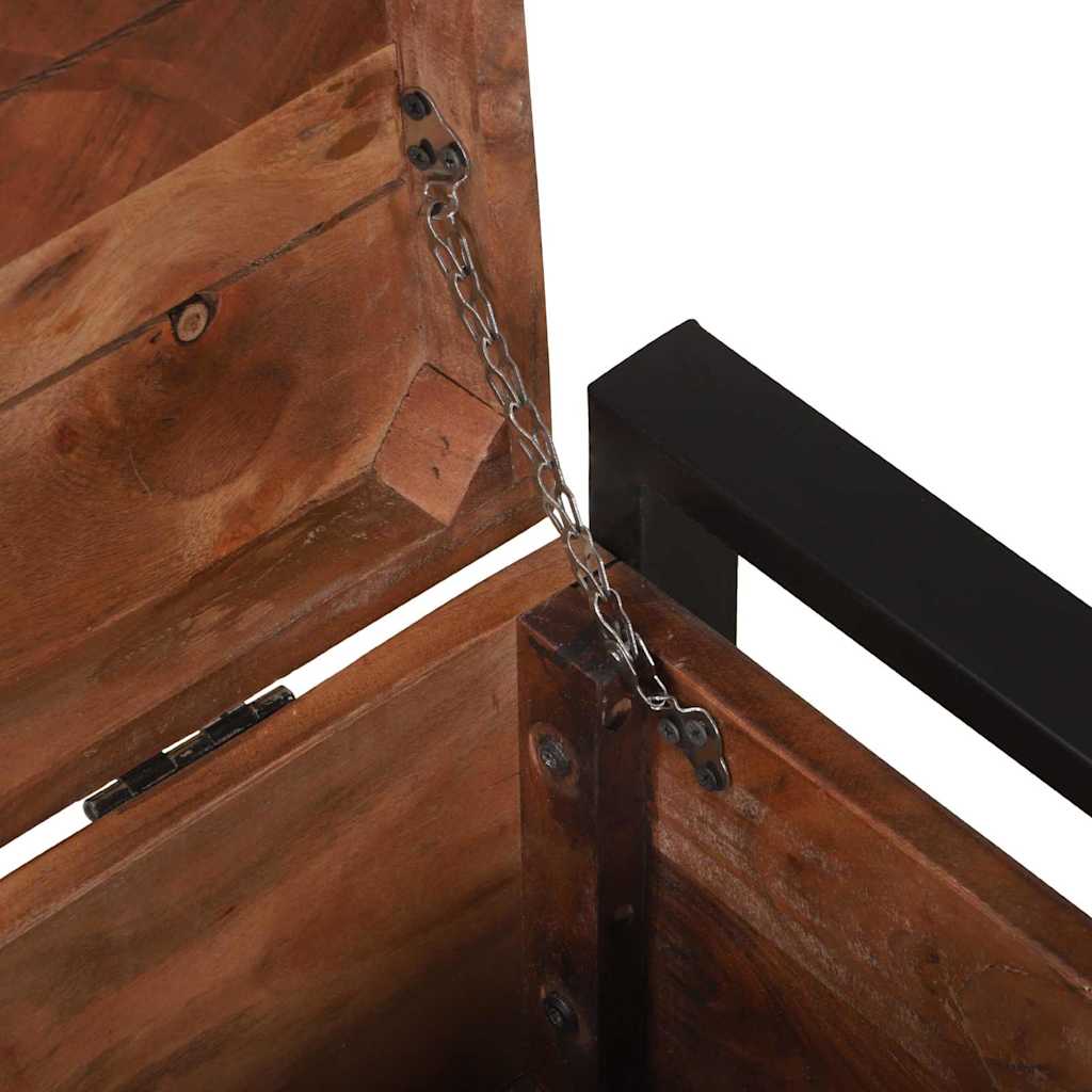 Aufbewahrungstruhen Braun 80 x 30 x 30 cm Massivholz Altholz