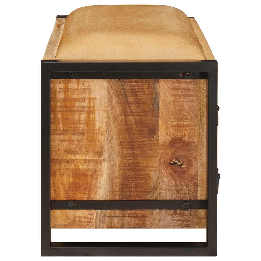 Sitzbank mit Schubladen Braun 80 x 35 x 40 cm Massivholz Mango