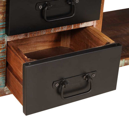 Sitzbank Mehrfarbig 80 x 35 x 40 cm Massivholz Altholz