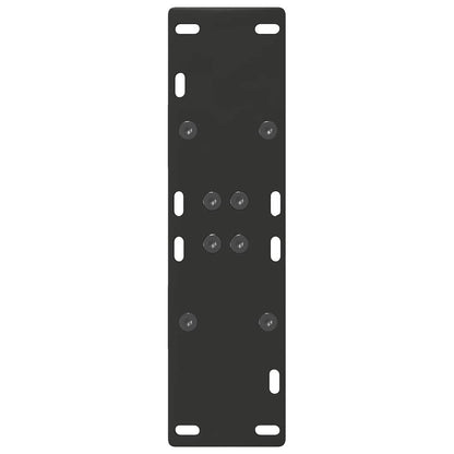 Esstischbeine A-Form 2 Stk. Schwarz 50x(72-73) cm Stahl