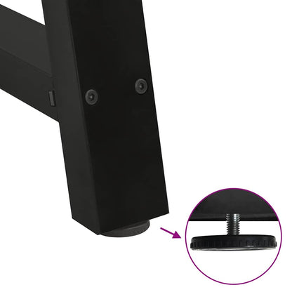 Esstischbeine A-Form 2 Stk. Schwarz 50x(72-73) cm Stahl