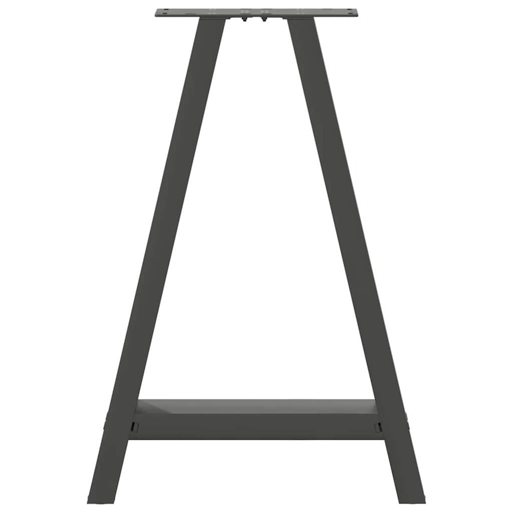 Esstischbeine A-Form 2 Stk. Anthrazit 60x(72-73) cm Stahl