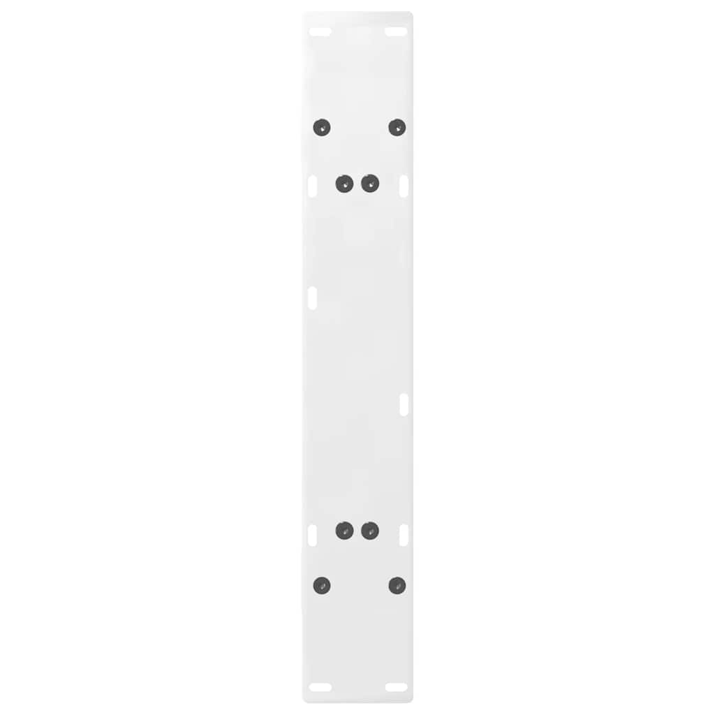 Esstischbeine A-Form 2 Stk. Weiß 80x(72-73) cm Stahl