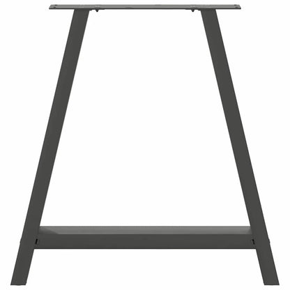 Esstischbeine A-Form 2 Stk. Anthrazit 80x(72-73) cm Stahl