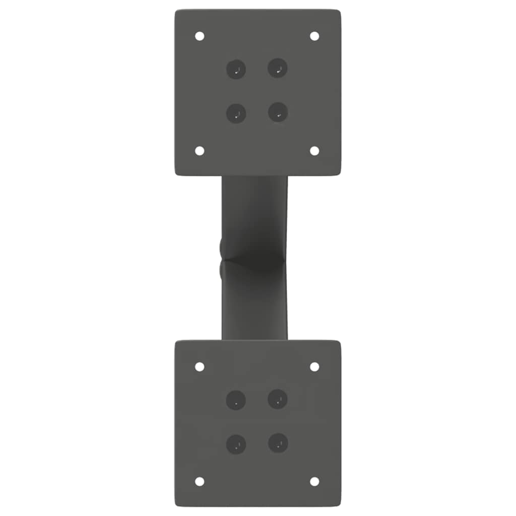 Couchtischbeine X-Form 2 Stk. Anthrazit 30x(30-31) cm Stahl