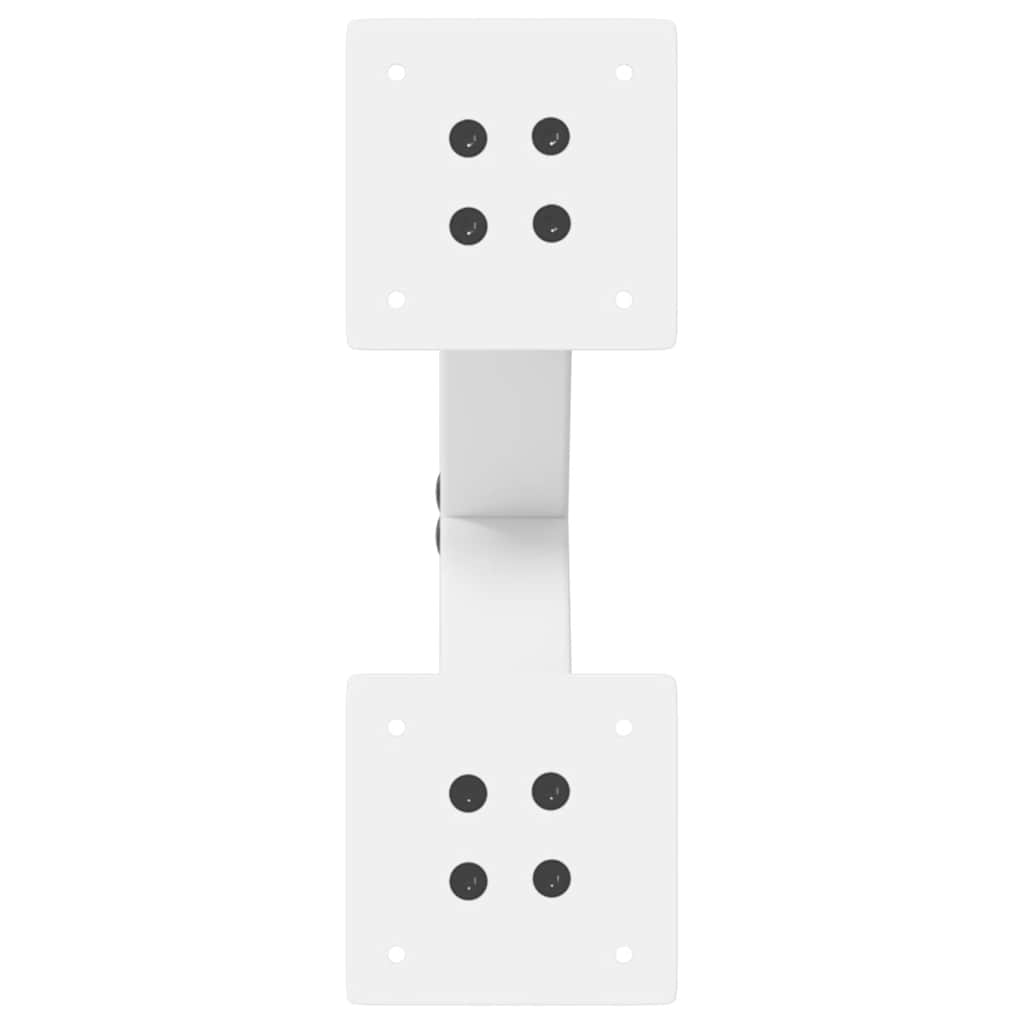 Couchtischbeine X-Form 2 Stk. Weiß 37x(30-31) cm Stahl