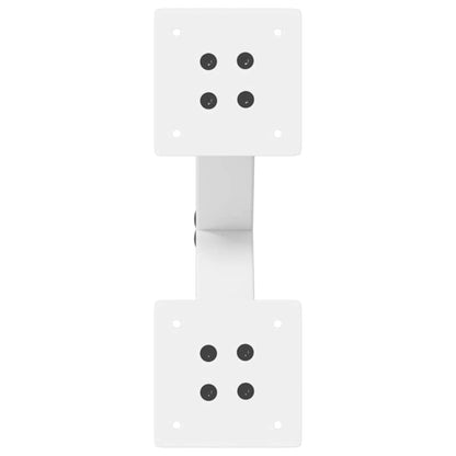 Couchtischbeine X-Form 2 Stk. Weiß 37x(30-31) cm Stahl