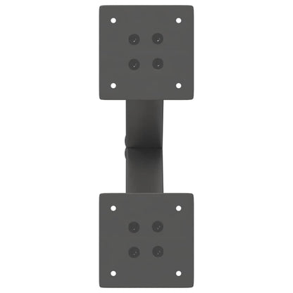 Couchtischbeine X-Form 2 Stk. Anthrazit 37x(30-31) cm Stahl