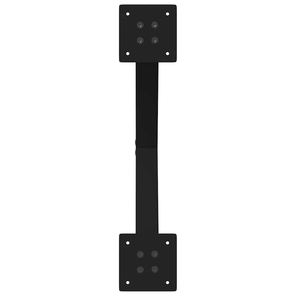 Couchtischbeine X-Form 2 Stk. Schwarz 60x(42-43) cm Stahl