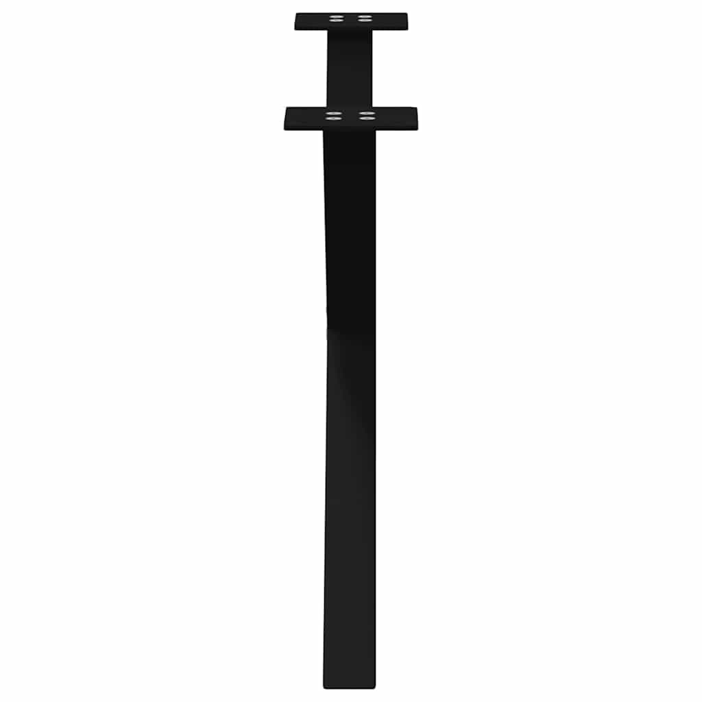 Couchtischbeine X-Form 2 Stk. Schwarz 70x(42-43) cm Stahl