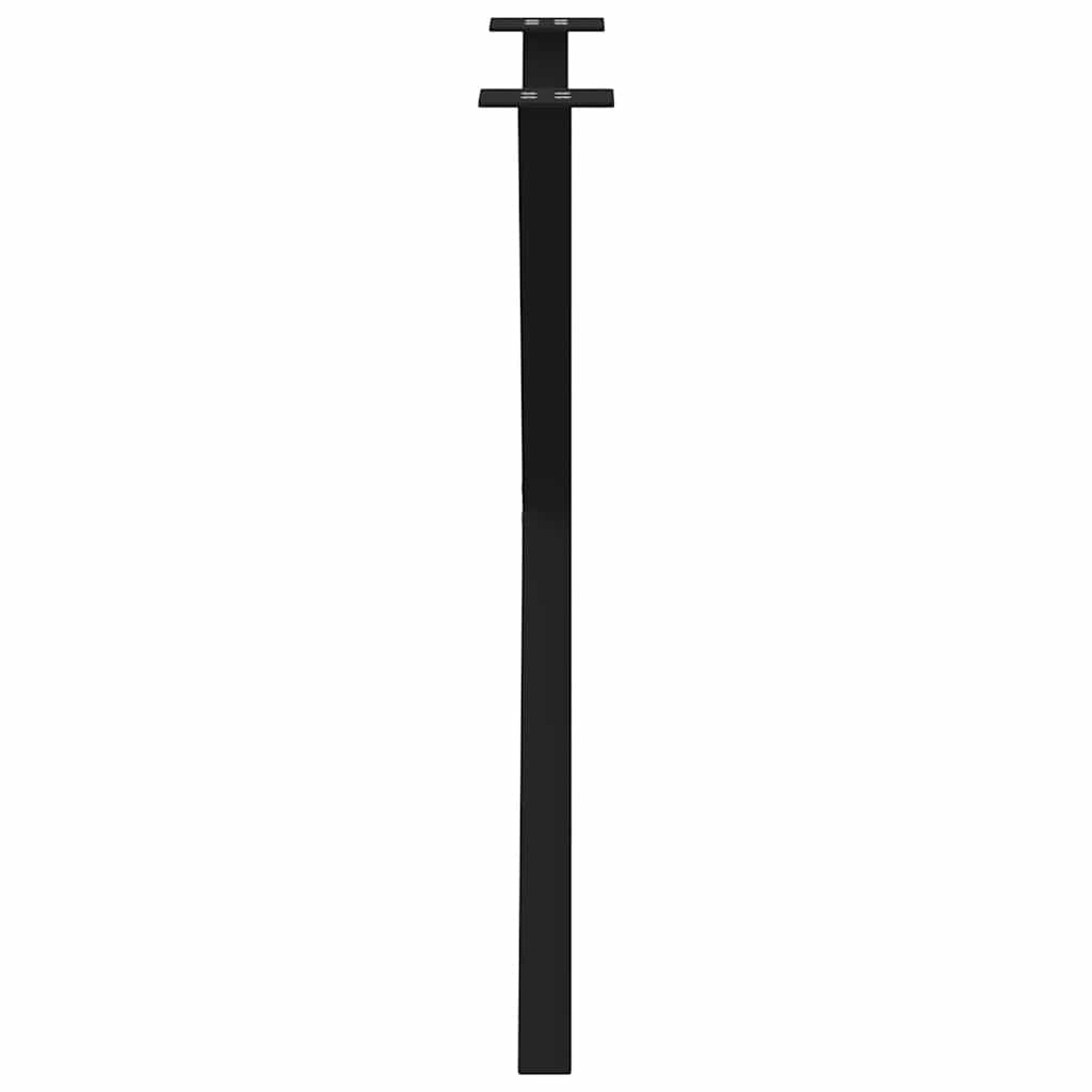 Esstischbeine X-Form 2 Stk. Schwarz 80x(72-73) cm Stahl