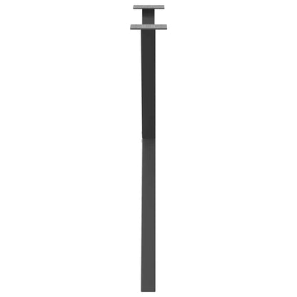 Esstischbeine X-Form 2 Stk. Anthrazit 80x(72-73) cm Stahl