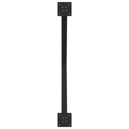 Esstischbeine X-Form 2 Stk. Schwarz 90x(72-73) cm Stahl