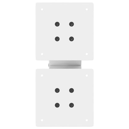 Couchtischbeine X-Form 2 Stk. Weiß 40x(30-31) cm Stahl