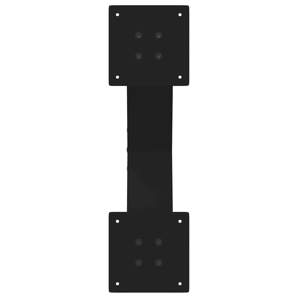 Couchtischbeine X-Form 2 Stk. Schwarz 60x(30-31) cm Stahl