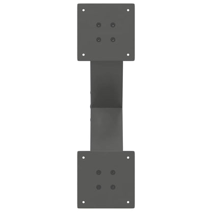 Couchtischbeine X-Form 2 Stk. Anthrazit 60x(30-31) cm Stahl