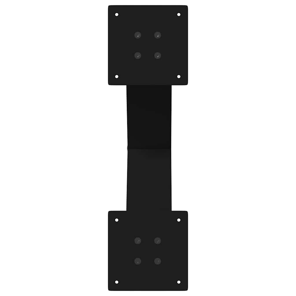 Couchtischbeine X-Form 2 Stk. Schwarz 50x(42-43) cm Stahl