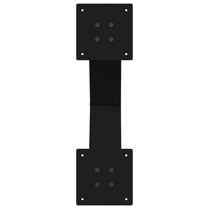 Couchtischbeine X-Form 2 Stk. Schwarz 50x(42-43) cm Stahl