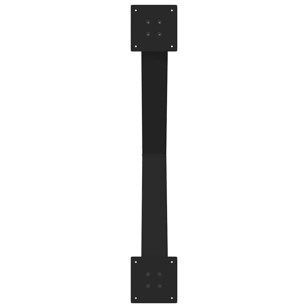 Esstischbeine X-Form 2 Stk. Schwarz 90x(72-73) cm Stahl