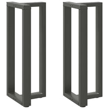 Bartischbeine T-Form 2 Stk. Anthrazit 40x35x(100-101) cm Stahl