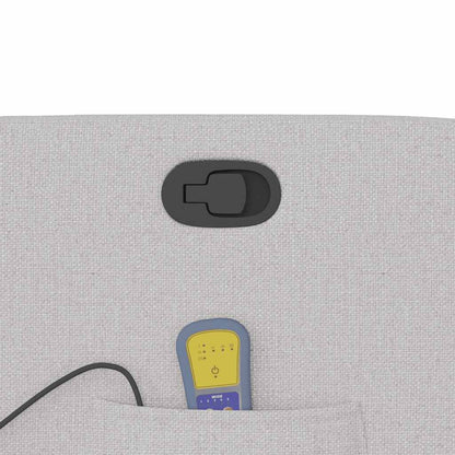 Massagesessel Wolkengrau Stoff