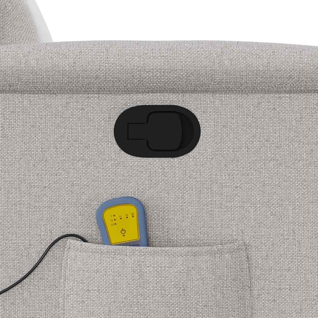 Massagesessel Wolkengrau Stoff