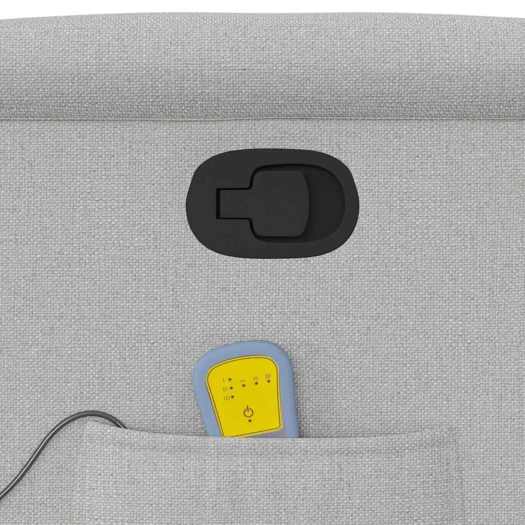 Massagesessel Wolkengrau Stoff