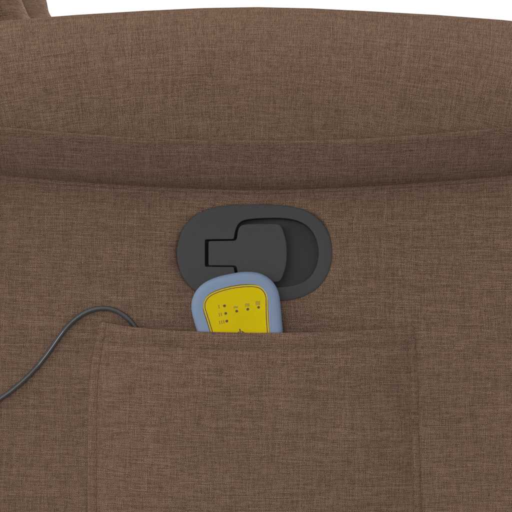 Massagesessel Braun Stoff