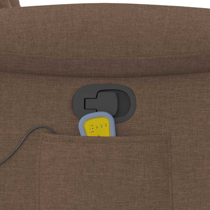 Massagesessel Braun Stoff