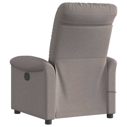 Massagesessel Taupe Stoff