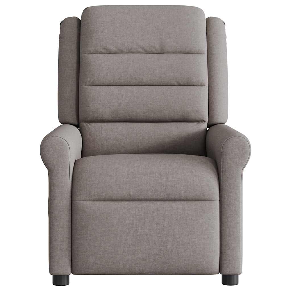 Massagesessel Taupe Stoff
