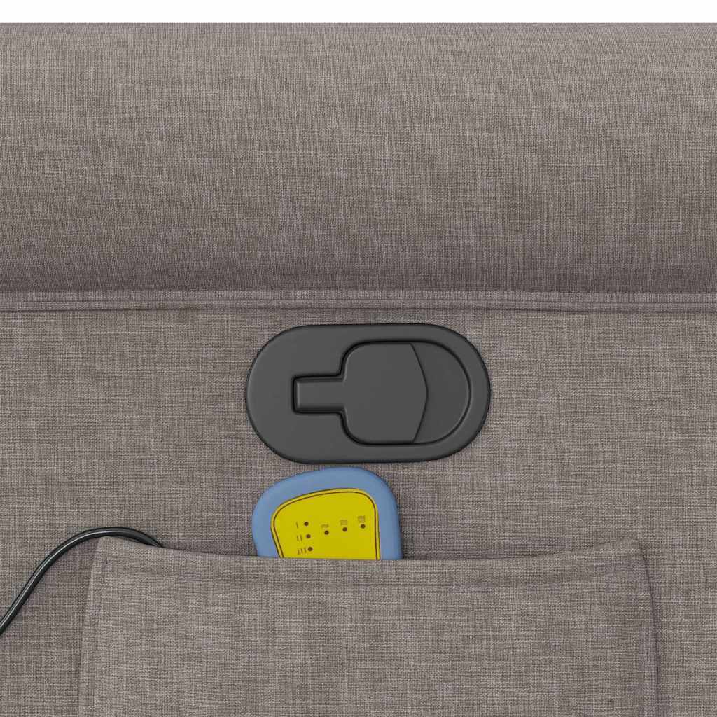 Massagesessel Taupe Stoff