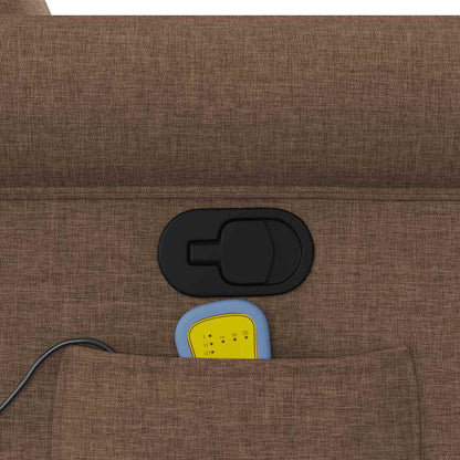 Massagesessel Braun Stoff