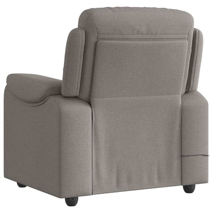 Massagesessel Taupe Stoff