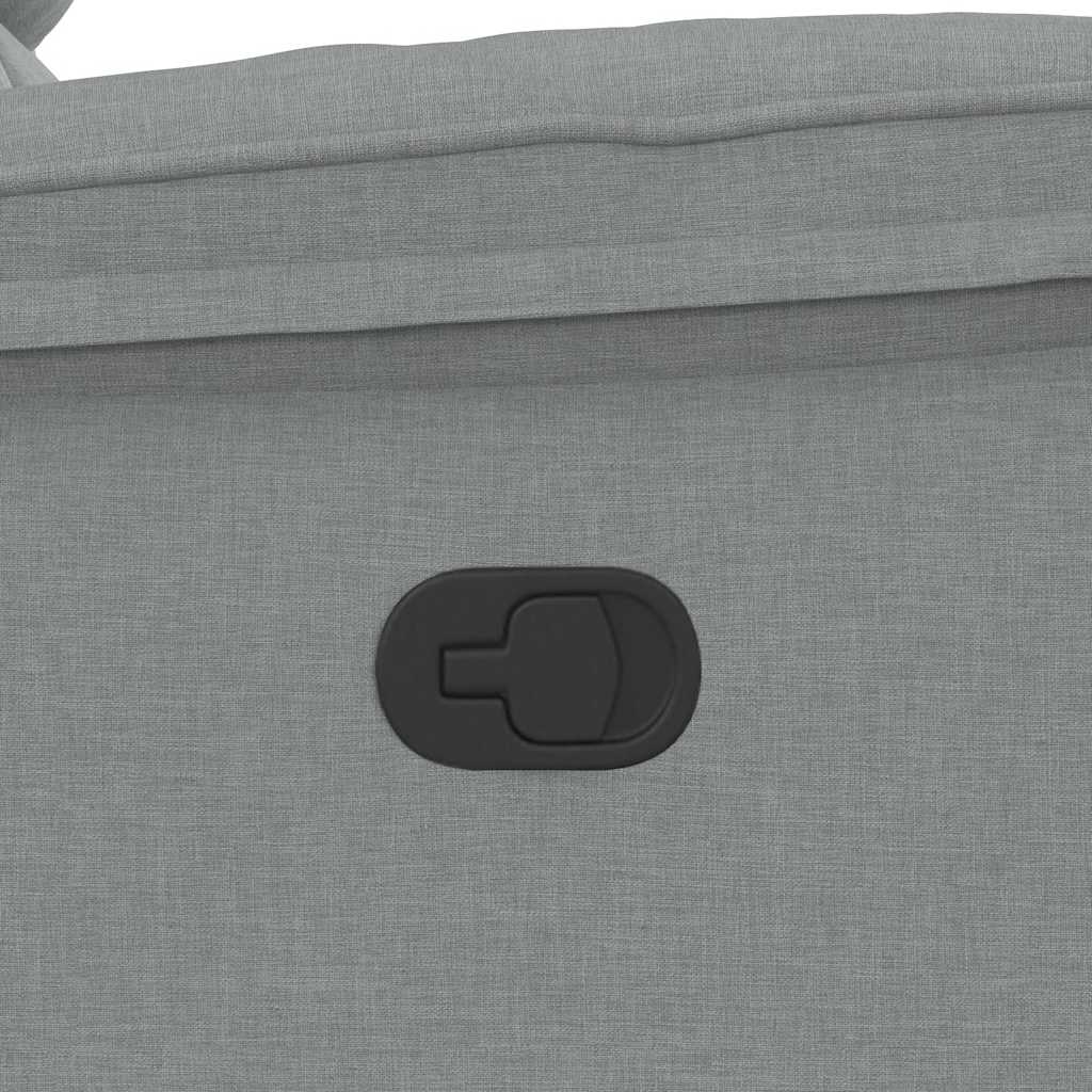 Massagesessel Hellgrau Stoff