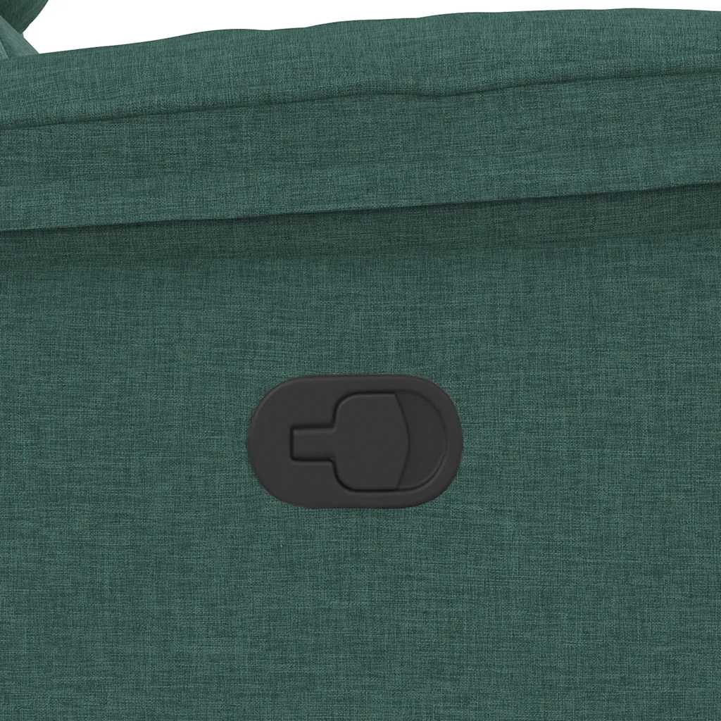 Massagesessel Dunkelgrün Stoff