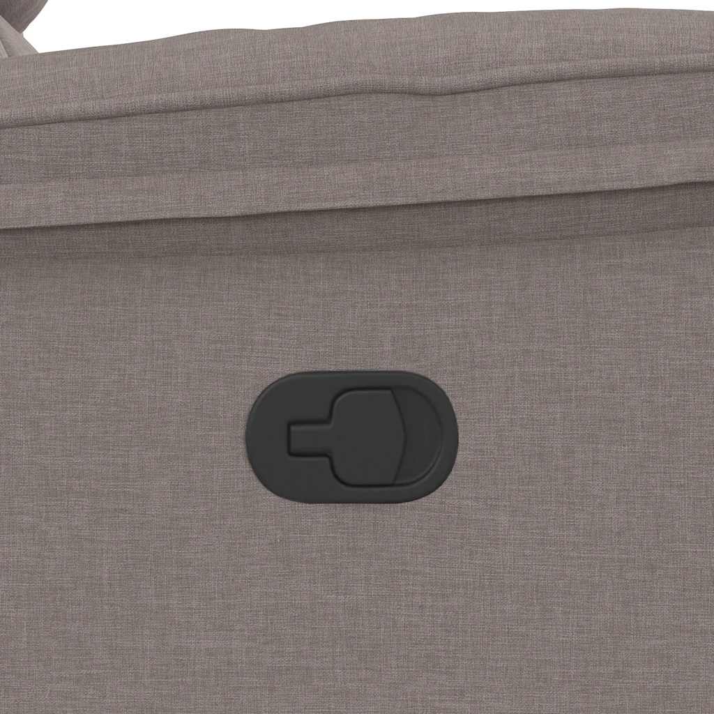 Massagesessel Taupe Stoff