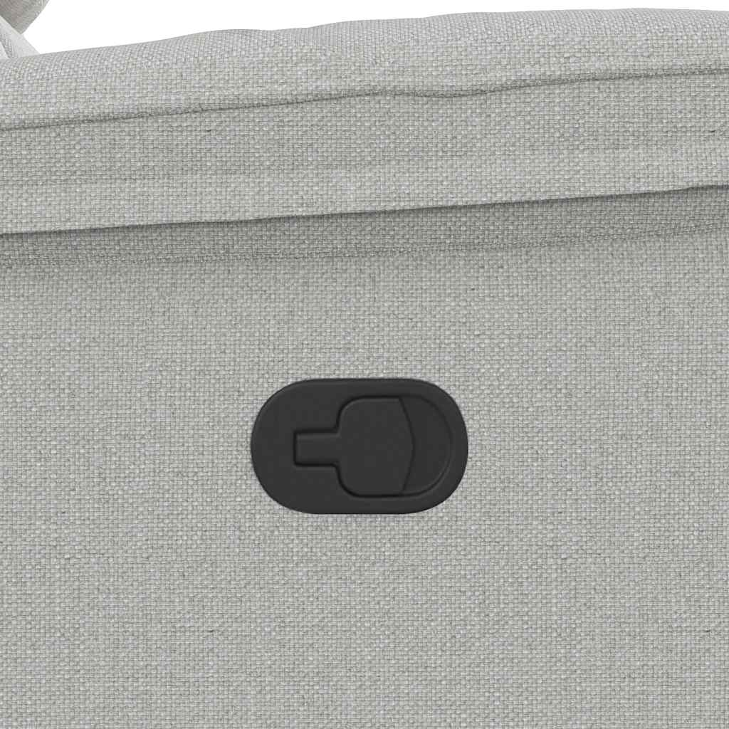 Massagesessel Wolkengrau Stoff