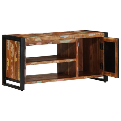 Schuhbank Mehrfarbig 100 x 40 x 50 cm Massivholz Altholz