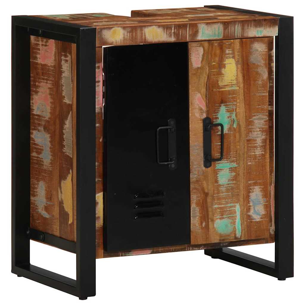 Badezimmerschrank Braun 55 x 35 x 60 cm Massivholz Altholz