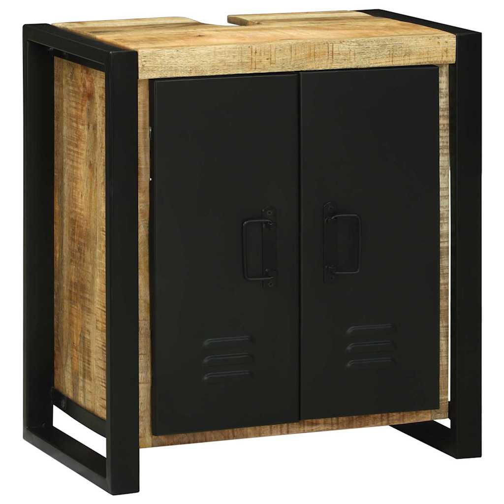 Waschbeckenschrank Braun 55 x 35 x 60 cm Massivholz Mango