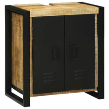 Waschbeckenschrank Braun 55 x 35 x 60 cm Massivholz Mango