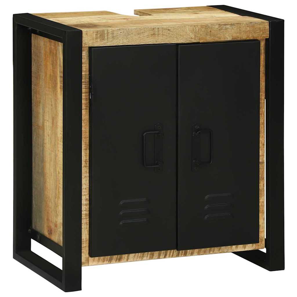 Waschbeckenschrank Braun 55 x 35 x 60 cm Massivholz Mango