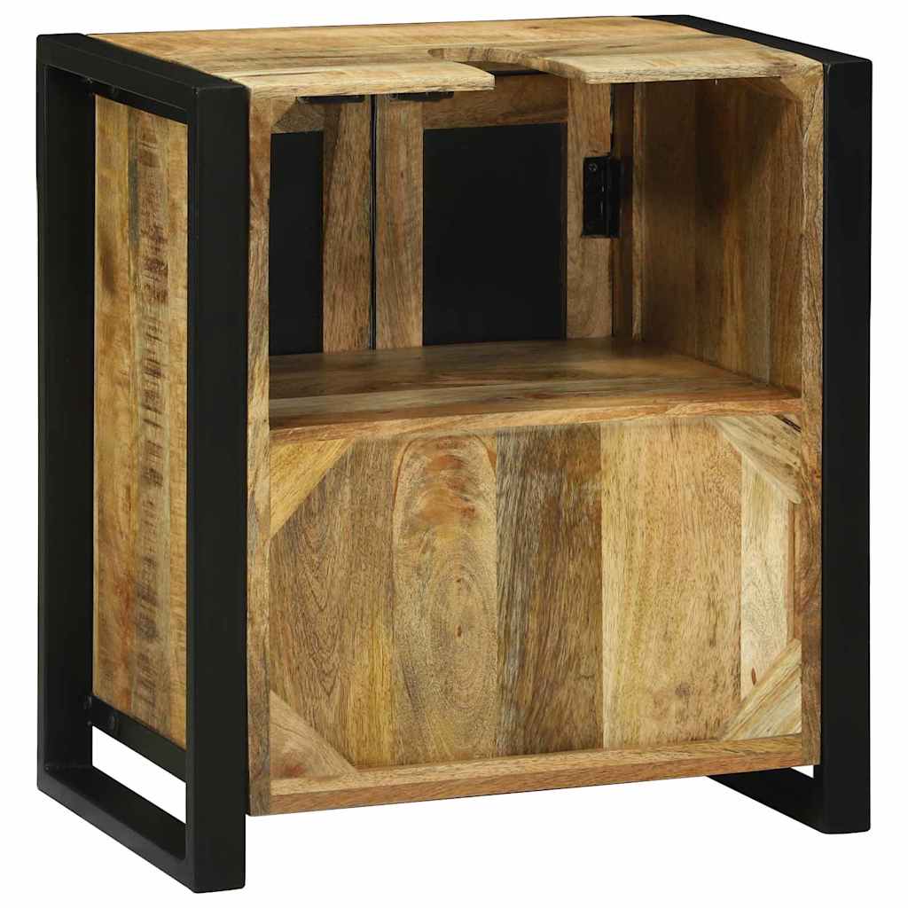 Waschbeckenschrank Braun 55 x 35 x 60 cm Massivholz Mango