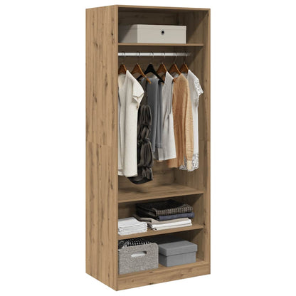 Kleiderschrank Artisan-Eiche 80x50x200 cm Holzwerkstoff