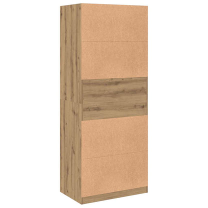 Kleiderschrank Artisan-Eiche 80x50x200 cm Holzwerkstoff