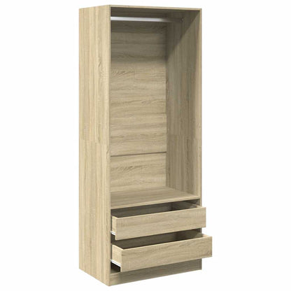 Kleiderschrank Sonoma-Eiche 80x50x200 cm Holzwerkstoff